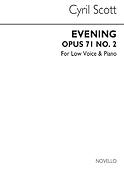 Evening Op71 No.2-low Voice/Piano (Key-c)