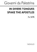 Gp In Divers Tongues Spake The Apostles Satb