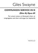 Giles Swayne: Communion Service In D (Choral Leaflet)