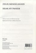 Felix Mendelssohn: Hear My Prayer (SATB) Novello Edition