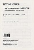 Berlioz: The Shepherds' Farewell