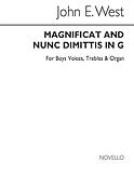 J Magnificat & Nunc Dimittis In G Boys Vces/Org Vs