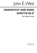 John E. West: Magnificat And Nunc Dimittis In E Flat (Unison)