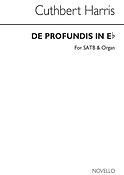 De Profundis In E Flat Satb/Organ