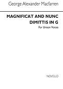 Macfarren Magnificat And Nunc Dimittis In G Unison