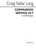 Lang Communion Service In F Satb/ Organ