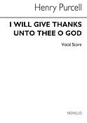 H I Will Give Thanks Unto Thee O Lord