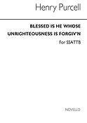 Blessed Is He Whose Unrighteousness Is Forgiv'n
