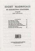 Eight Madrigals By Elizabethan Composers (SSA)
