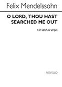 F O Lord Thou Hast Searched Ssaa/Org