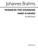 Brahms Whene'er The Sounding Harp Is Heard Ssa