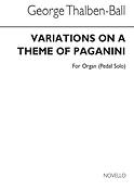 Variations On A Theme By Paganini For Organ Pedals
