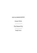 Gustav Holst: Dream City (Study Score)