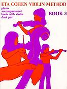 Eta Cohen Violin Method Book 3 Accompaniment Book