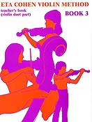 Eta Cohen Violin Method Book 3 Teacher's Book