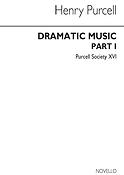 Purcell Society Volume(16 Dramatic Music Part I (Original Engraving))
