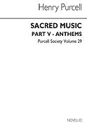 Purcell Society Volume 29(Sacred Music Part 5 (Anthems) (Original Engraving))