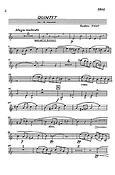 Quintet In A Minor For Piano and Wind Op.3 (Parts)