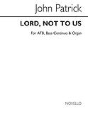 Lord Not To Us Atb/Bass Continuo And