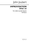 J Improvisation Treble Recorder And Piano