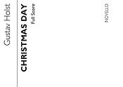 Holst Christmas Day - Score and Parts