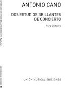 Cano: Dos Estudios Brillantes De Concierto (Balaguer) for Guitar