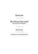 Dos Piezas Para Laud Del Teatro Shakespeare