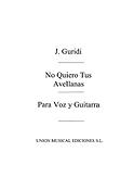 No Quiero Tus Avellanas (Tarrago)
