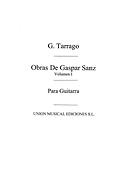 Sanz Obras De Gaspar Sanz Volume 1 Guitar