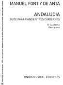 Manuel Font Y De Anta: Andalucia Iii Cuaderno