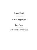 Lirica Espanola Vol.1 Piano