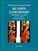 Mozart: 6 Duetti Concertanti Per 2 Clarinetti