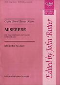 Gregorio Allegri: Miserere (Edited by John Rutter)
