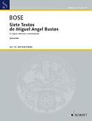 Hans-Juergen von Bose: Siete Textos de Miguel Angel Bustos