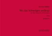 Wo das Schweigen anfangt