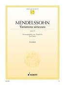 Mendelssohn: Variations Sérieuses Op.54