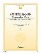Mendelssohn Bartholdy: 6 Songs without Words op. 62