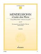 Mendelssohn Bartholdy: 6 Songs without Words op. 85