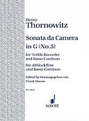 Thornowitz: Sonate Da Camera 5 G
