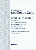 Loeillet: Sonate Opus 3/1 C