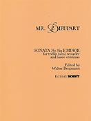 Charles Francois Dieupart: Sonata No. 3 E minor