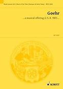 ... a musical offuering (J. S. B. 1985) op. 46