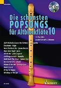 Die schönsten Popsongs For Alt-Blockflöte Band 10