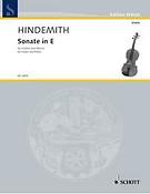 Hindemith: Sonata in E