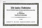 Giesbert: Wir Spielen Volkslieder 2-3Blf.