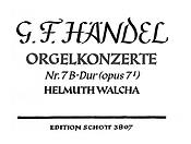 Georg Friedrich Händel: Concert 01 Bes Opus 7