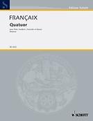 Jean Francaix: Quartet for Flute, oboe, clarinet B, Bassoon