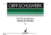 C. Orff: Musik fuer Kinder 4