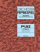 Orchester Probespiel Pauken