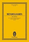 Mendelssohn: String Quartet F minor op. 80